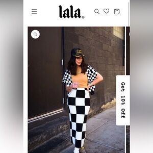 NWT Dressed In Lala Checkered Skirt 😍😍😍
